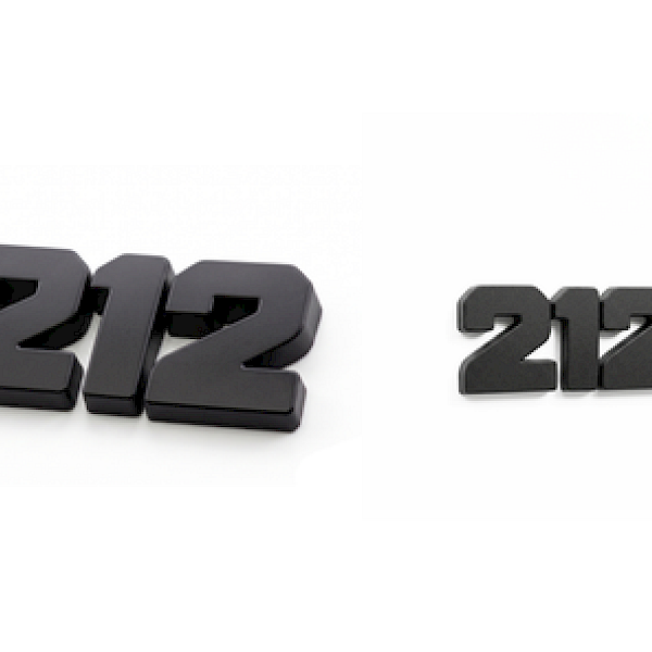 212 Logo Schwarz (2er-Set)