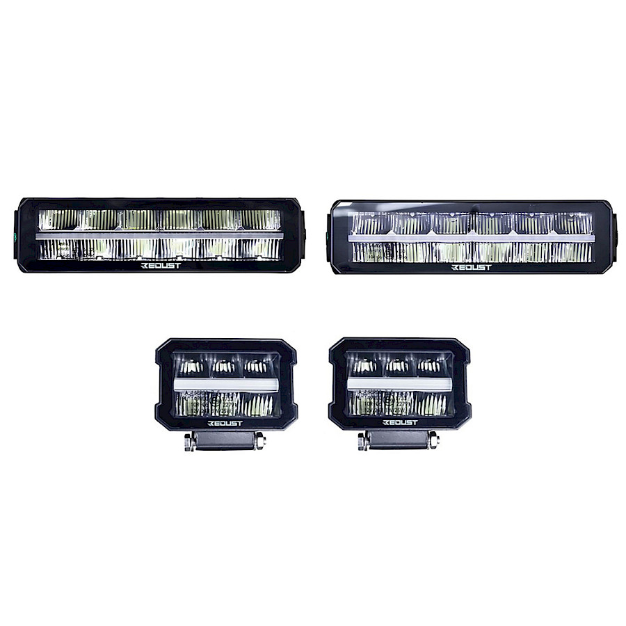 REDUST LED-Arbeitsscheinwerfer vorne + hinten